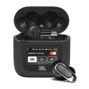 JBL Tour Pro 2 Noise Cancelling True Wireless Earbuds with Smart Case (Black)